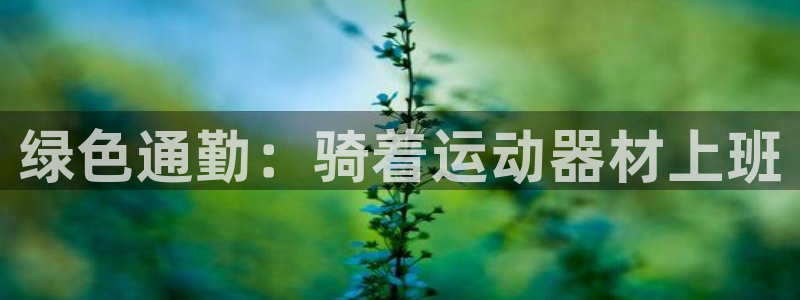 意昂体育3平台假的吗是真的吗吗：绿色通勤：骑着运动器