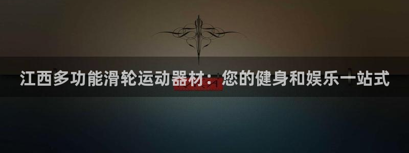 意昂3娱乐首页网站大全：江西多功能滑轮运动器材：您的