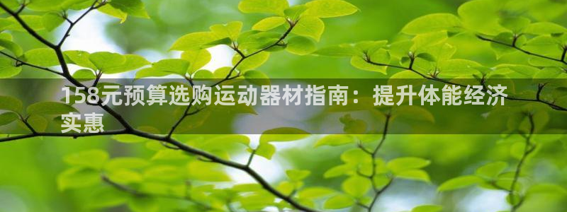 意昂3神州：158元预算选购运动器材指南：提升体能经