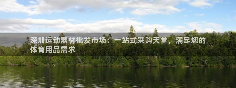 意昂体育3娱乐：深圳运动器材批发市场：一站式采购天堂