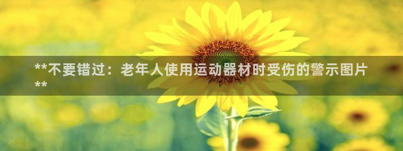 意昂体育3娱乐：**不要错过：老年人使用运动器材时受