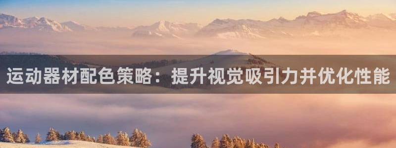 意昂体育3：运动器材配色策略：提升视觉吸引力并优化性