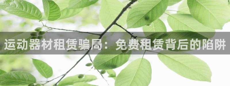 意昂体育3平台注册流程视频：运动器材租赁骗局：免费租