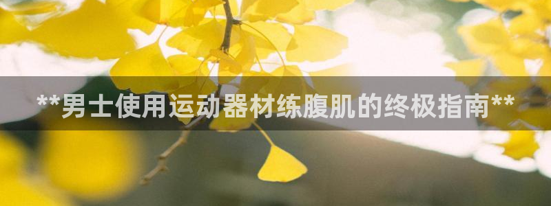意昂集团官网：**男士使用运动器材练腹肌的终极指南*