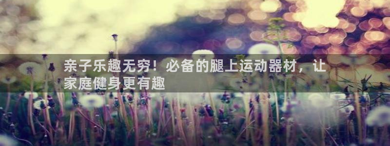 意昂体育3软件：亲子乐趣无穷！必备的腿上运动器材，让
